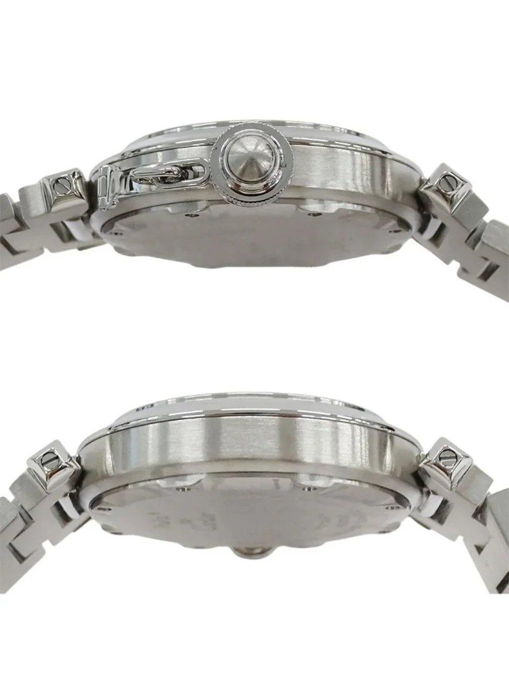 Cartier Watches Boys Pasha C Date Automatic Winding at Stainless SS M7 Silver